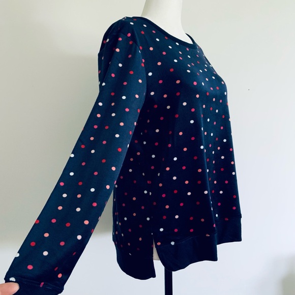 Kate Spade Polka dot loungewear top - Picture 3 of 11